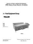 Vulcan-Hart RRE60 Specifications