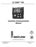 Watlow Electric Gateway & DeviceNet User`s manual