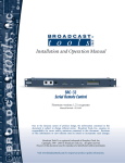 Broadcast SRC-32 Specifications