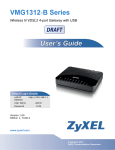 ZyXEL Communications VMG5313-B30A User`s guide