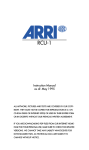 ARRI ARRI RCU-4 Instruction manual