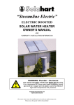 Rheem STREAMLINE ELECTRIC Owner`s manual