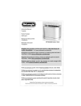 DeLonghi DTT900 Instruction manual