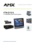 AMX AXB-PCCOM AXLINK TO PC COMMUNICATIONS PORT INTERFACE Instruction manual