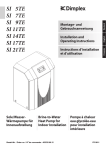 Dimplex SI 21TE Operating instructions