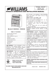 Williams 1096542 Installation manual