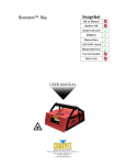 Chauvet Scorpion Sky User manual