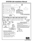 C&K systems System 238 Installation manual