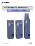 Siemens SED2 Operating instructions