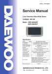 Daewoo DWP-28W2ZZF Service manual