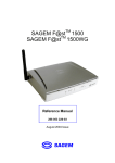 Sagem SAGEMFAST 1500WG Specifications