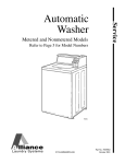 Alliance Laundry Systems HWTB21 Service manual