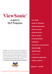 ViewSonic PJD5111 - SVGA DLP Projector User guide
