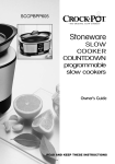 Stoneware - Crock-Pot® The Original Slow Cooker