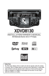 Dual Electronics Corporation DBXDVD8130 Owner`s manual