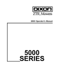 Dixon ZTR 5023 Operator`s manual