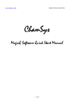 ChamSys MagicQ Quick start manual