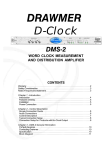 Drawmer D-Clock DMS-2 Specifications