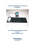 Man & Machine CoolMIR BlackBerry Keyboard User manual