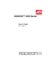 ATI Technologies Radeon X300 Series User`s guide