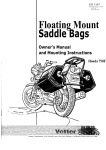 Vetter Floating Mount Saddle Bags Owner`s manual