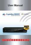 CryptoBox 550HDC User manual