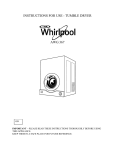 Whirlpool AWG 367 Technical data
