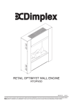 Dimplex RTOPW20 Operating instructions