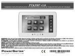 DSC PTK5507 Installation manual