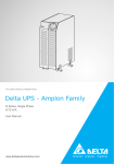 Delta Electronics Amplon Family User manual