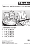 Miele H 4130 Operating instructions