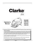 Clarke Alto Operator`s manual