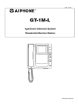 Aiphone GT-1M-L Service manual