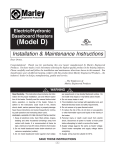 Electric /Hydronic Baseboard Heaters (Model D)