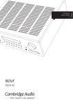 Cambridge Audio azur 551R User`s manual