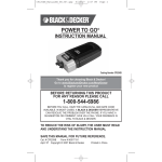 Black & Decker POWER TO GO CP120XB Instruction manual