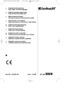 EINHELL BT-SM 2050 Operating instructions