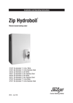 Zip Hydroboil HS005 Operating instructions