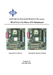MSI 845GEM Instruction manual