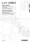 Casio LK-44 - Lighted Musical Piano Standard-Size User`s guide