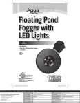 AquaScape Three Disc Floating Pond Fogger Instruction manual