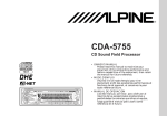 Alpine CDA-5755 Owner`s manual