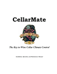 Cellar Mate Wine Cellar Climate Control Specifications