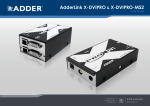 ADDER AdderLink X-DVIPRO-MS2 User guide
