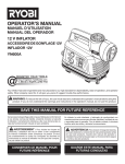 Ryobi YN600A Operator`s manual