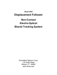 Diversified Optronix DISPLACEMENT FOLLOWER 5100 User`s manual