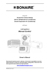 Climate Technologies multi-appliance Comfort Control Owner`s manual