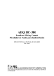 AEQ BC-300 User`s manual