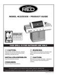 Char-Broil RED 463250308 Product guide