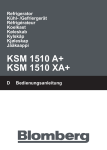 Blomberg KSM 1510 Instruction manual